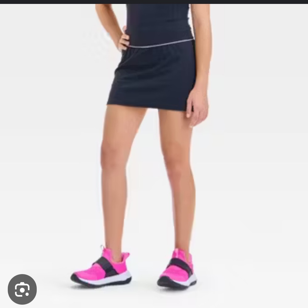 All in Motion Black Micro-Pleated Athletic Skirt/Skort